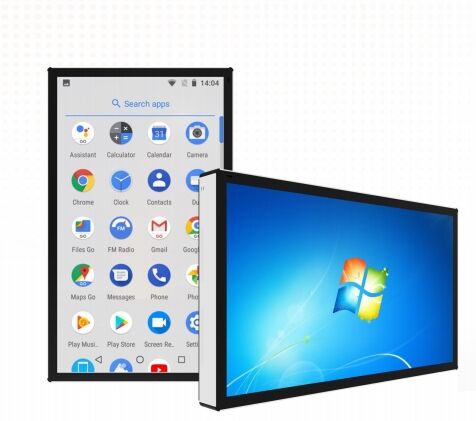 Monitor de vídeo USB de mídia de toque com tela interna CMS Android PC de 49 polegadas