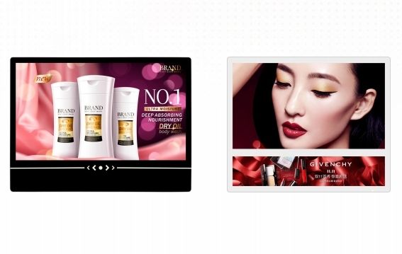 Monitores de publicidade digital com Android/Windows OS e tela sensível ao toque montada na parede para hotel do aeroporto do supermercado