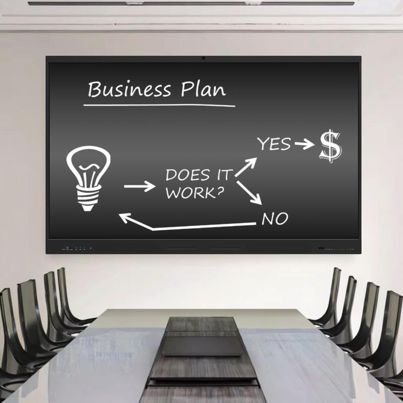 Android OS 14 smart board com maior compatibilidade com vários softwares e ferramentas de colaboração