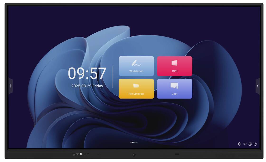 Monitor de tela sensível ao toque de quadro branco com infravermelho IR Com porta de dados USB Dureza 7h