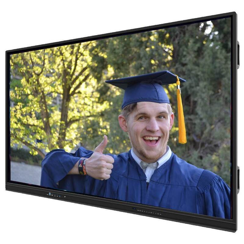 Multi Touch Screen Anti Glare Mobile Stand Lcd Digital Interactive Smart Board 55 65 75 polegadas Painel Interativo Flat