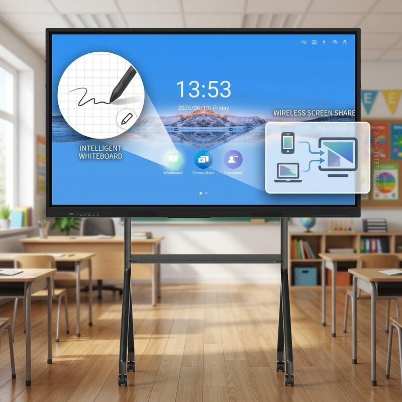 Iboard LCD Smart Board 75 polegadas painel táctil interativo para sala de aula com software educacional Suite