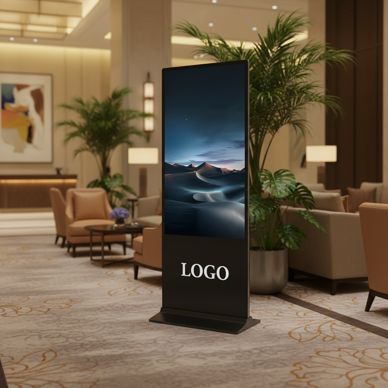 55/65/75 Ecrã LCD Touch Indoor Publicidade Totem Quiosque Vertical CMS Software Display LED Sinalização e exibições digitais