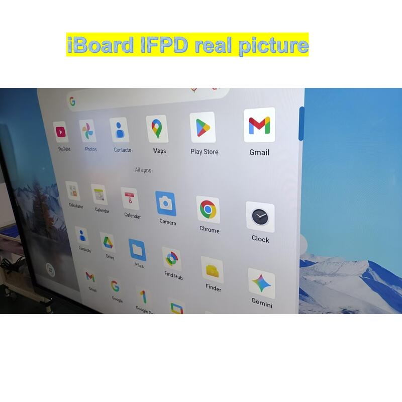 Painel Interativo Popular de 75 Polegadas 4K com Sistema Android Inteligente para Salas de Aula e Reuniões de Escritório