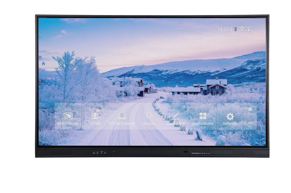 Atualização do sistema Monitor interativo de tela sensível ao toque com atualização remota através da rede Internet e recurso de exibição de luz de fundo LED