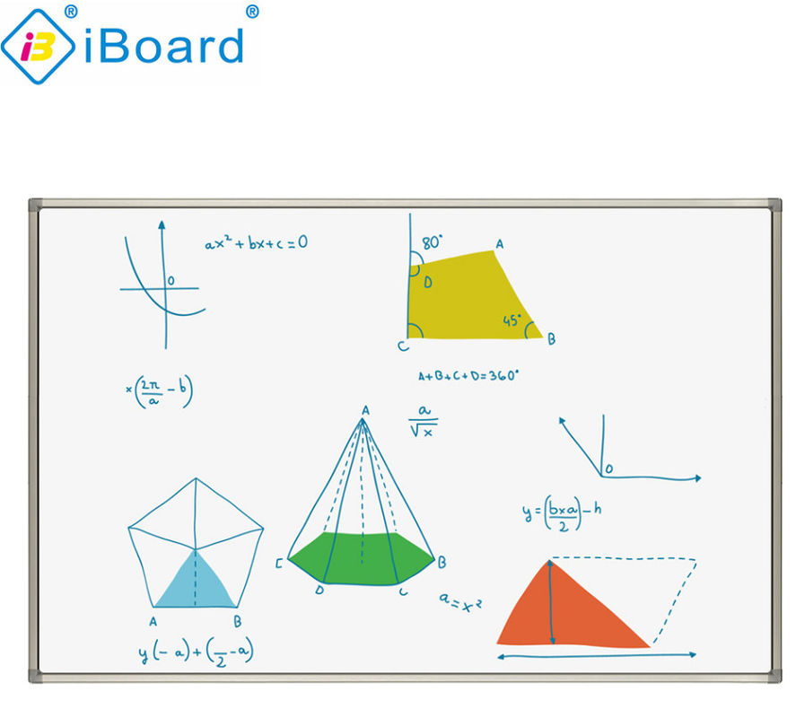 Quadro interativo eletrônico de 90 polegadas com infravermelho, interface USB e superfície nano cerâmica