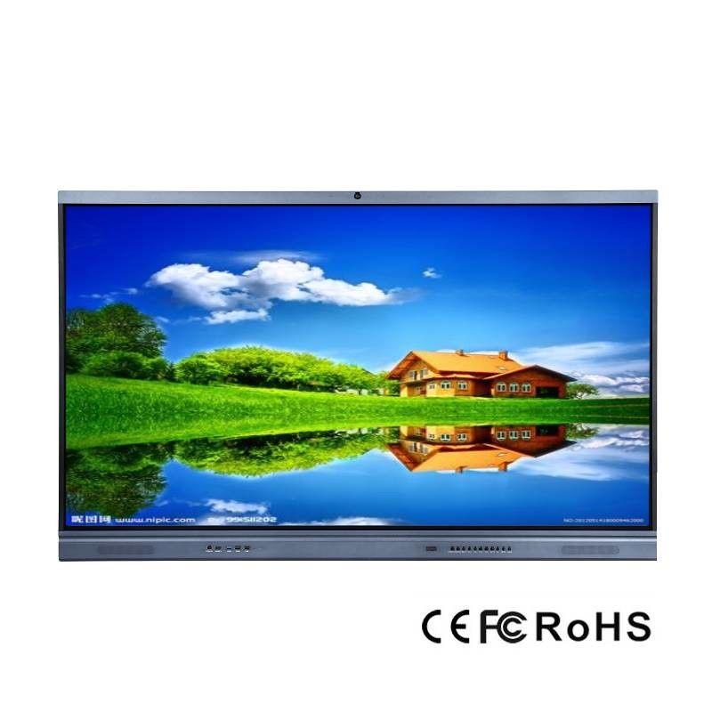 Monitor interativo de tela sensível ao toque com tempo de resposta de 8 ms e atualização remota
