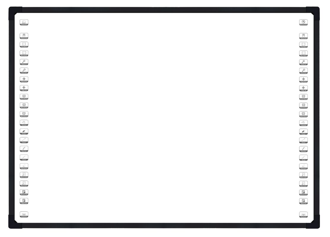 4 Câmera Óptica Interativa Quadro Branco com 10-32 Pontos de Toque Smart Board para Colaboração Digital Aprimorada