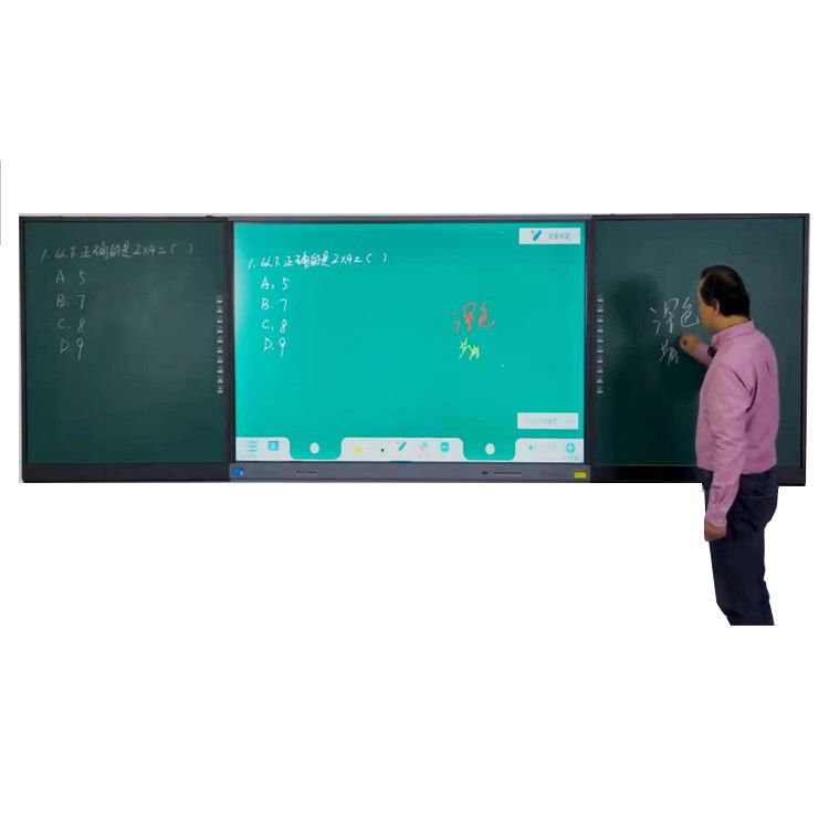 75 86 polegadas 4K Equipamento Educativo Tela Táctil Melhor Smart Board Interconectado LCD Smart Blackboard