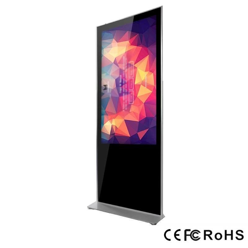Equipamento de publicidade Tela sensível ao toque capacitiva Sinalização digital Quiosque Piso LCD interativo