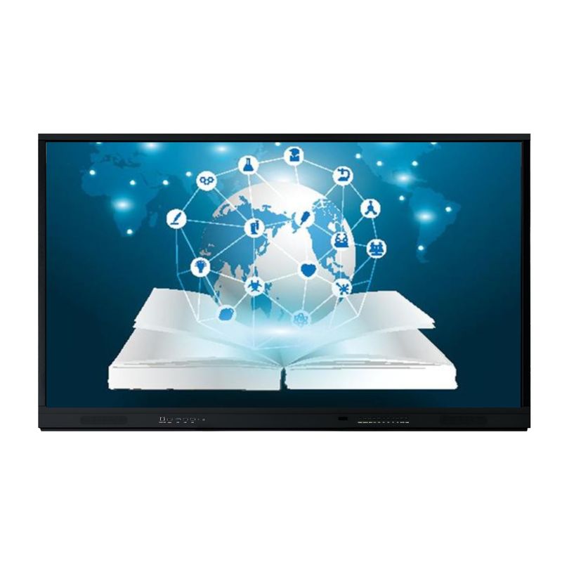 20 ponto de toque 75 polegadas LCD Smart Board para soluções interativas de toque na escola Conferência de escritório painel plano interativo