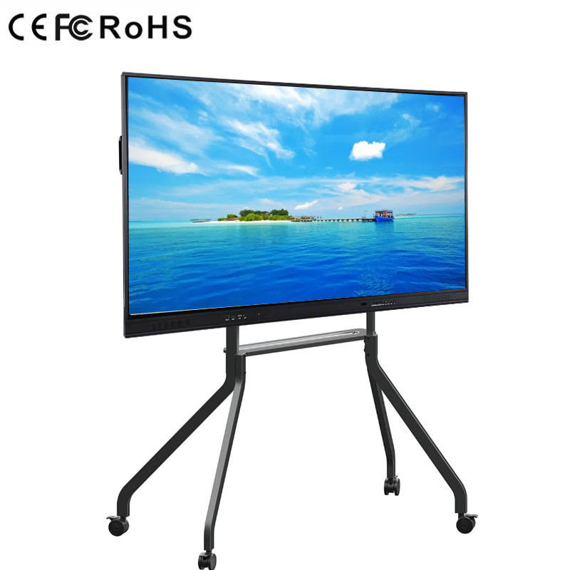 UHD 4K touch screen interativo monitor Zero Gap Glass Smart TV Whiteboard com tudo em um computador
