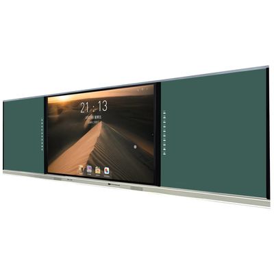 Tabuleiro inteligente gravável 75 86 98 polegadas Tabuleiro branco Tabuleiro verde OPS 40 pontos de toque HDMI USB Port para universidade