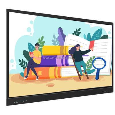 Painel Flat Interativo com Android WIN 10 Sistema 20 Pontos de Toque Compartilhamento sem fio Reconhecimento de mão Para Educatuon ensinar