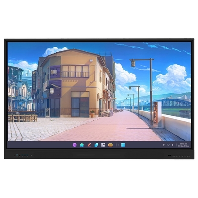 500cd/m2 Brilho LCD Smart Board com Android OS 14 e Ou Cinza Cor de Quadro Negro