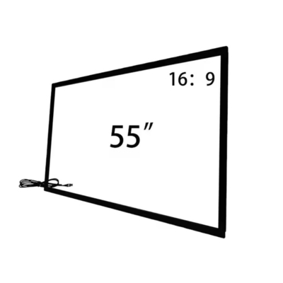 55 65 75 polegadas Infravermelho Touch Frame com Usb vidro temperado para televisão Smart Monitor Kiosk
