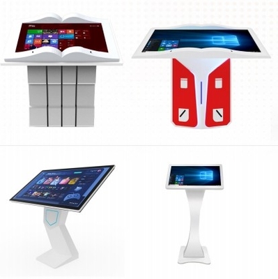 Display de sinalização digital em pé de 43 polegadas, 178 graus, aprovação da FCC, quiosque de publicidade, toque capacitivo com sistema Android ou Windows.