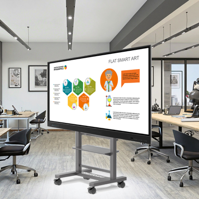 Android 13 Tabuleiro Interativo de 65 polegadas Multifuncional All-In-One Smart Interativo Display de Painel Flat Serial USB Interface Novo Monitor de Ecrã de Sala de Aula