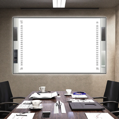 China Fábrica Direta All-In-One Interativo 20Ponto de Toque IR Cerâmica Infravermelha 96 polegadas Sistema Duplo Smart Boards Porta-vozes 16:10 Barra lateral Projector Boards Para escola universitária Com software de ensino