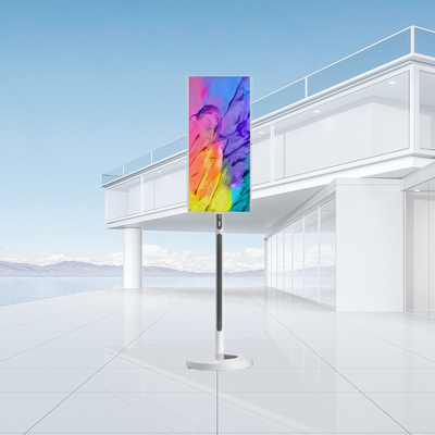 32 polegadas 8+128gb Android 13 Smart Touch Screen Monitor de publicidade portátil rotativo Bateria embutida Smart TV móvel