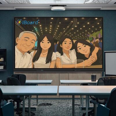 4K LCD Interativo Whiteboard Touch Panel Inteligente