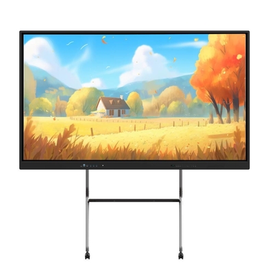 Pen Finger Touch Panel Display 75 86 Inch Android PC tudo em um 50000 Hrs com USB TYPE-C RJ45 para educação reuniões de escritório sala de aula