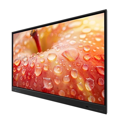 LED Interactive Whiteboard 86 98 110 Inch Android 13 14 LCD Smart Board Resposta 5-8 Ms software de reunião compatível com câmera e microfone e suporte móvel