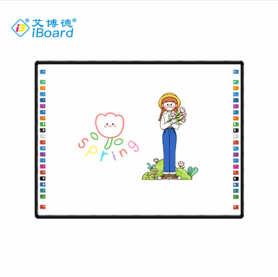 Fabrica direta IBoard Cerâmica / Plástico Liso Superfície Brilhante IR Interativo Whiteiboard Smart Touch Panel Com 22pcs Hotkeys Cada Lado para Educação Escolar White Board interactive whiteboard