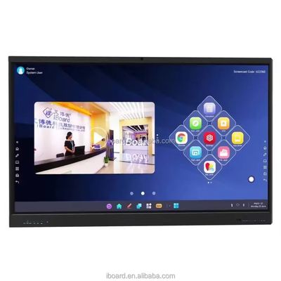 IBoard 4K 75 polegadas Smart Whiteboard LCD Interativo touch display para ensino e conferência Interativo painel plano
