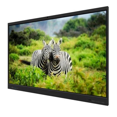 Painel Interativo Plano IFP 4K Android OPS PC Sistema Duplo Compartilhamento Sem Fio Multi Toque 86 Polegadas Smart Board Para Ferramentas de Ensino Infantil Escolar Reunião Online