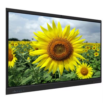 Tabuleiros interativos para escolas Conferência Tabuleiro interativo inteligente de 65 polegadas Tabuleiro Android Sistema Windows Display interativo de painel plano