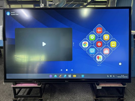 Infravermelho Tabuleiro Interativo Compartilhamento de Código QR Muilt Touch 50 Touch Point Modern Design Display Interativo de Painel Flat