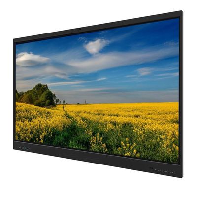 Mural Monte Interativo touch screen Whiteboard 75 polegadas com Tipo-C USB HDMI VGA RJ45 Interface Software de reunião de ensino