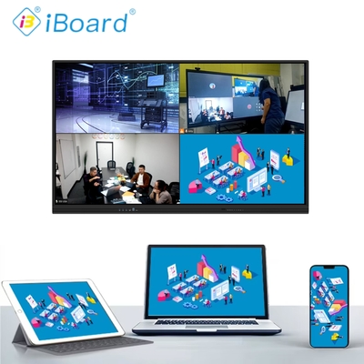 Painel Plano Interativo de 110 Polegadas, Ecrã 4K UHD, Ecrã Tátil Inteligente com Função de Projeção AI, Quadro Inteligente para Academia