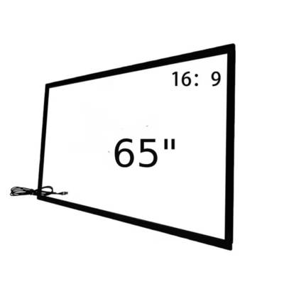 Sobreposição de moldura de toque infravermelho 32 43 49 55 65 75 polegadas 40 pontos de toque infravermelho com conexão USB para quiosque digital, totem, monitor de TV