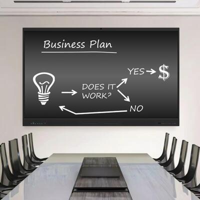 Android OS 14 smart board com maior compatibilidade com vários softwares e ferramentas de colaboração