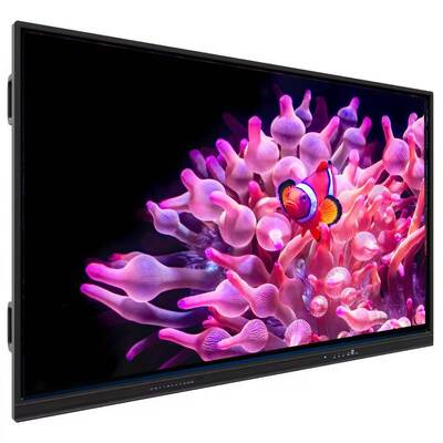Painel plano interativo de 75 polegadas com resolução 4K de 40 pontos para uso em sala de aula
