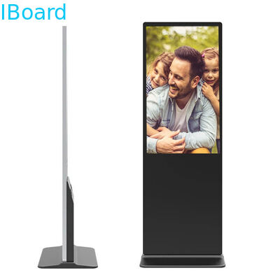 Sinalização digital de pé livre com 500-2500 nits de brilho e 16,7M Display LCD de cores para publicidade interna