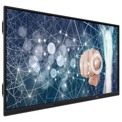 Painel Interativo Plano 4K com 20 Pontos de Toque Android para Sala de Aula e Conferência