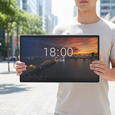 QR Code Scanner Construído na tela sensível ao toque Kiosk Estilo de moda com relação de contraste de 4000 para 1 projetado para interação do cliente