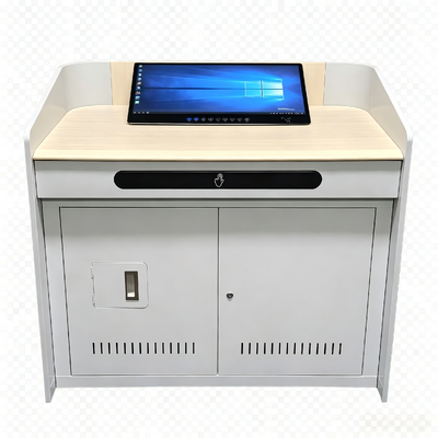23.8 Polegadas Mesa Digital de Pódio com Tela Sensível ao Toque para Gabinete de Ensino em Sala de Aula e Reuniões de Escritório