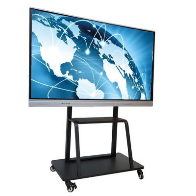 Tela plano interativo do quadro estreito multi tela táctil de 75 polegadas