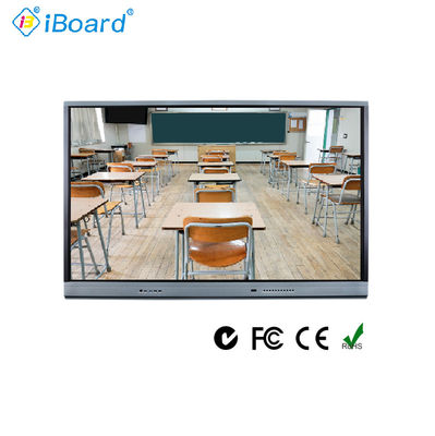 a placa interativa HDMI do toque de 350cd/m2 86in cabografa para escolas