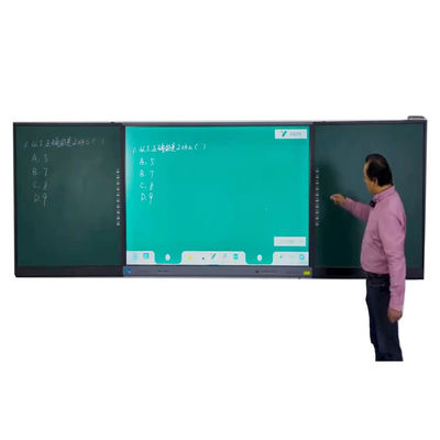 Tabuleiro Inteligente 75 86 polegadas Display Multi-Dedo Interativo Touch Bar lateral esquerda direita Tabuleiro para aluno da sala de aula