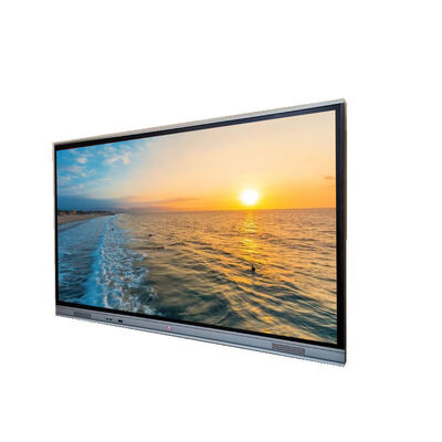 Monitor com tela sensível ao toque tudo em um, 2 alto-falantes embutidos de 15W, com design focado em educação e recursos interativos